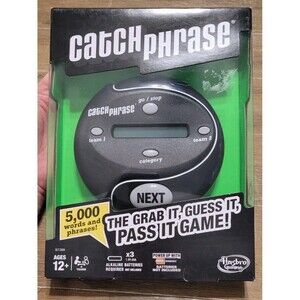 Catch Phrase Handheld Electronic Game Hasbro Black & Gray Brand New Sealed